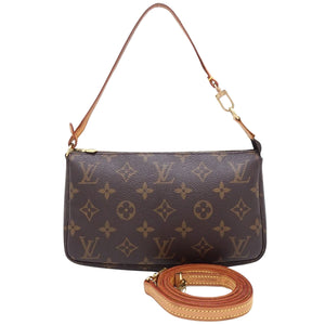 Louis Vuitton Pochette Accessoire  Canvas Clutch Bag