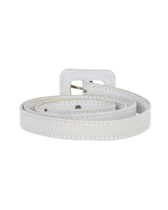 Dior Belt in White Leather