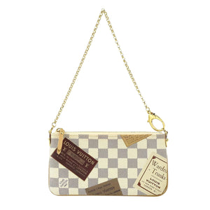 Louis Vuitton Pochette Accessoire  Canvas Clutch Bag