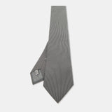 Dior Homme Grey Patterned Silk Classic Tie