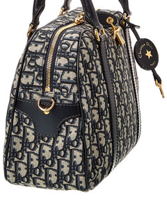 Dior Oblique Canvas & Leather Bowling Bag