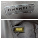 Chanel bag Gray Quilted Calfskin Medium Boy Bag