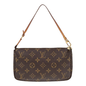 Louis Vuitton Pochette Accessoire  Canvas Clutch Bag
