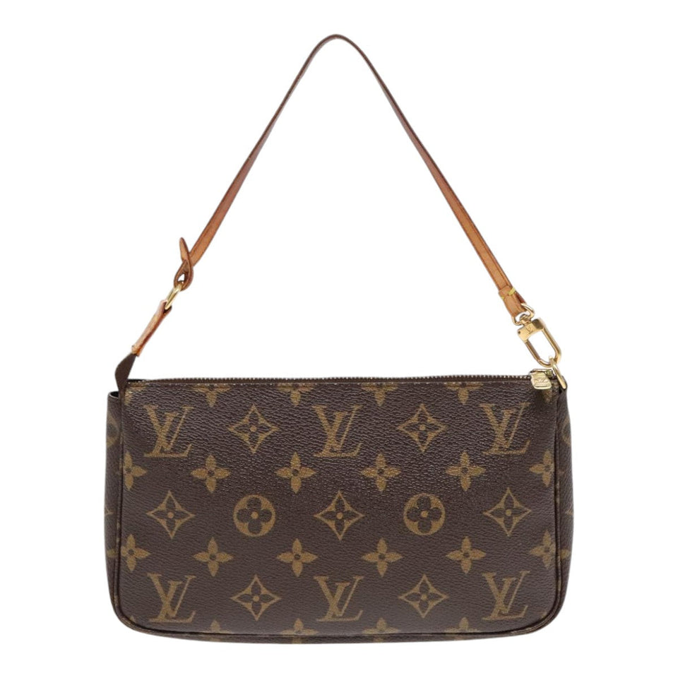 Louis Vuitton Pochette Accessoire  Canvas Clutch Bag