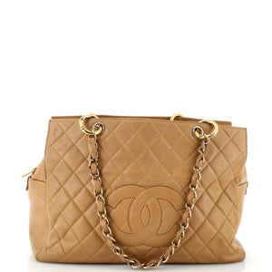 CHANEL Grand Timeless Shopping Tote Quilted Caviar