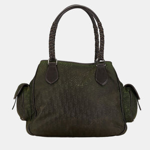 Dior Bronze Canvas Diorrissimo Multi Pocket Handbag