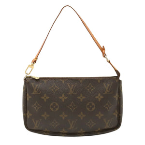 Louis Vuitton Pochette Accessoire  Canvas Clutch Bag