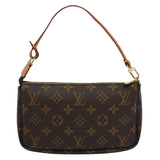 Louis Vuitton Pochette Accessoire  Canvas Clutch Bag