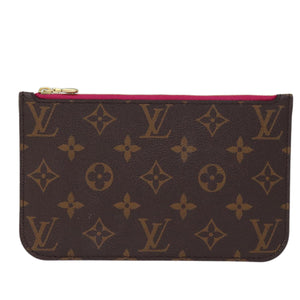 Louis Vuitton Neverfull Pouch  Canvas Clutch Bag