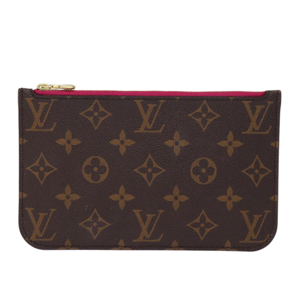 Louis Vuitton Neverfull Pouch  Canvas Clutch Bag