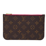Louis Vuitton Neverfull Pouch  Canvas Clutch Bag