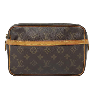 Louis Vuitton Compiegne 23  Canvas Clutch Bag