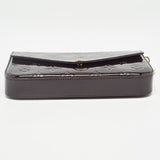 Louis Vuitton Amarante Monogram Vernis Pochette Felicie Clutch
