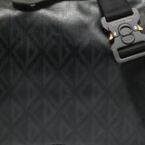 Dior Black Cd Diamond Print Coated Canvas And Leather Lingot Messenger Bag
