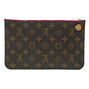 Louis Vuitton Neverfull Pouch  Canvas Clutch Bag