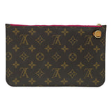Louis Vuitton Neverfull Pouch  Canvas Clutch Bag