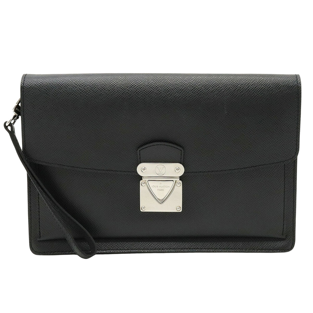 Louis Vuitton Berea  Leather Clutch Bag
