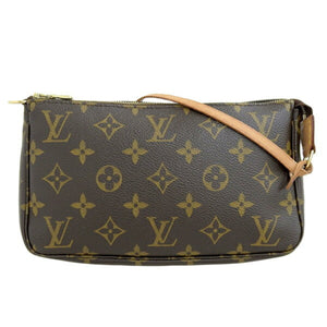 Louis Vuitton Pochette Accessoire  Canvas Clutch Bag