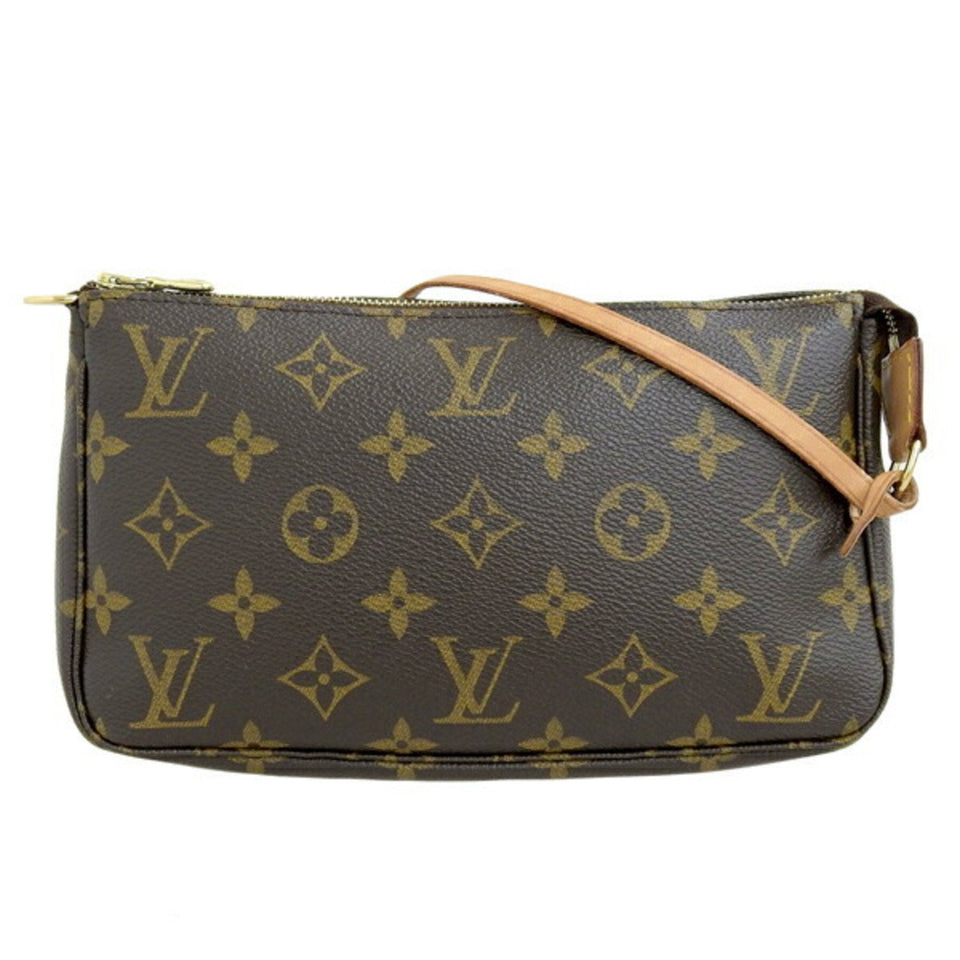Louis Vuitton Pochette Accessoire  Canvas Clutch Bag