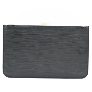 Louis Vuitton Neverfull Pouch  Leather Clutch Bag