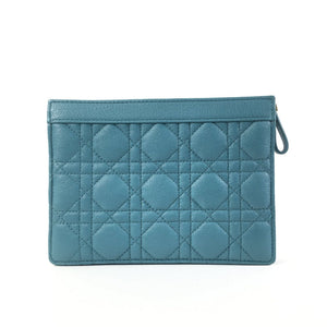 Dior Caro Zip Pouch With Chain