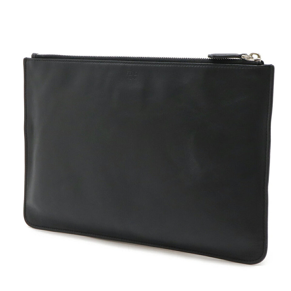 Fendi  Leather Clutch Bag (Pre-Owned)