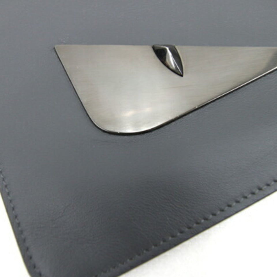 Fendi  Leather Clutch Bag Pouch (Pre-Owned)