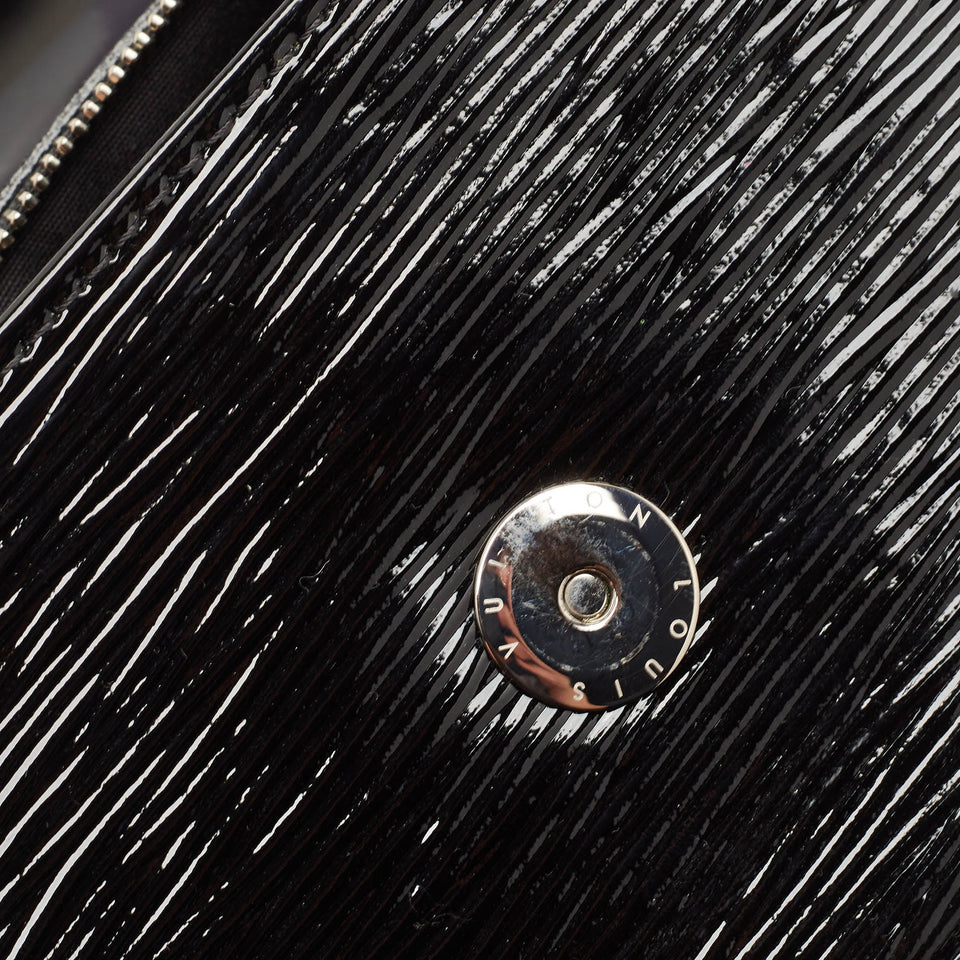 Louis Vuitton Black Electric Epi Leather Sobe Clutch..