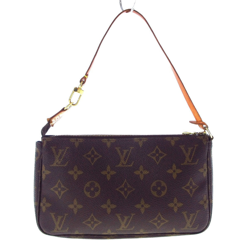 Louis Vuitton Pochette Accessoire  Canvas Clutch Bag