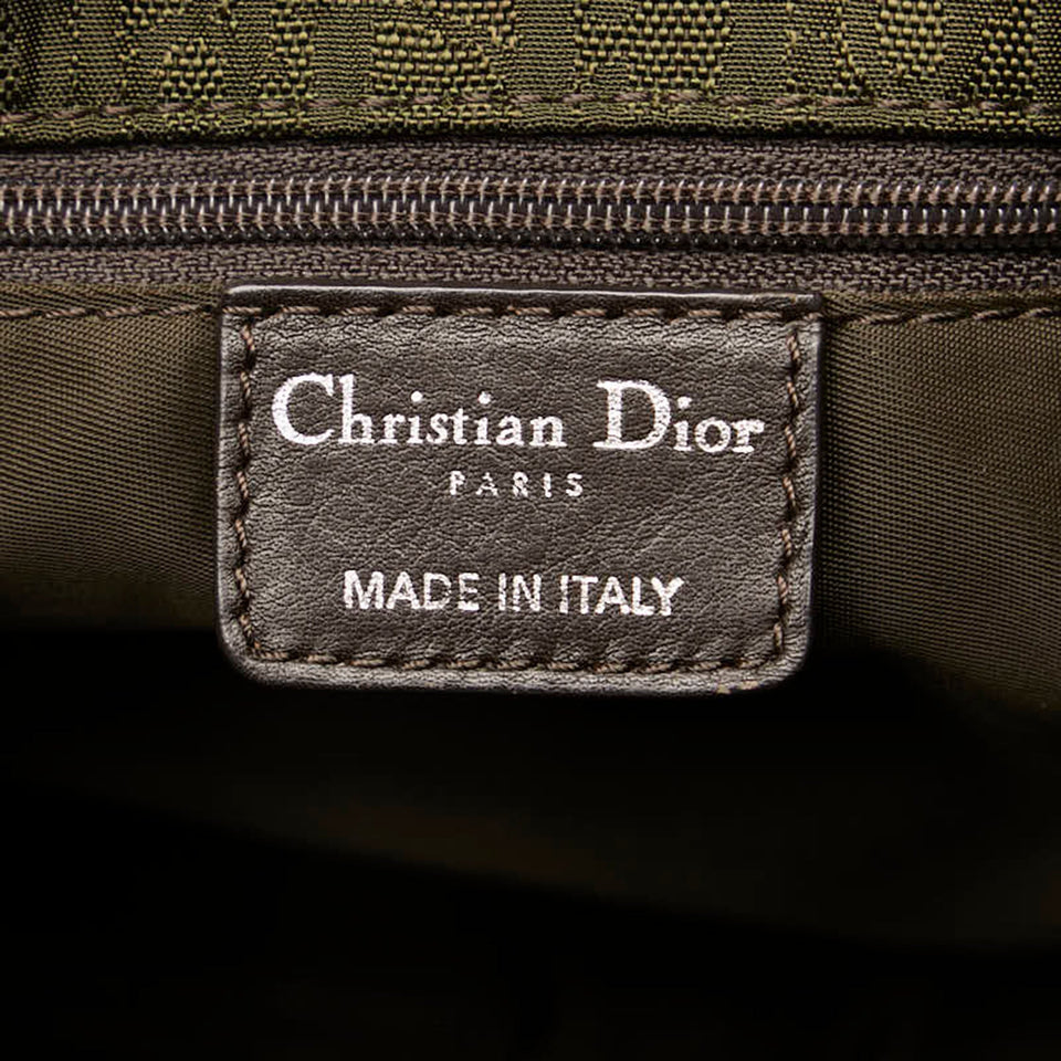 Dior Bronze Canvas Diorrissimo Multi Pocket Handbag
