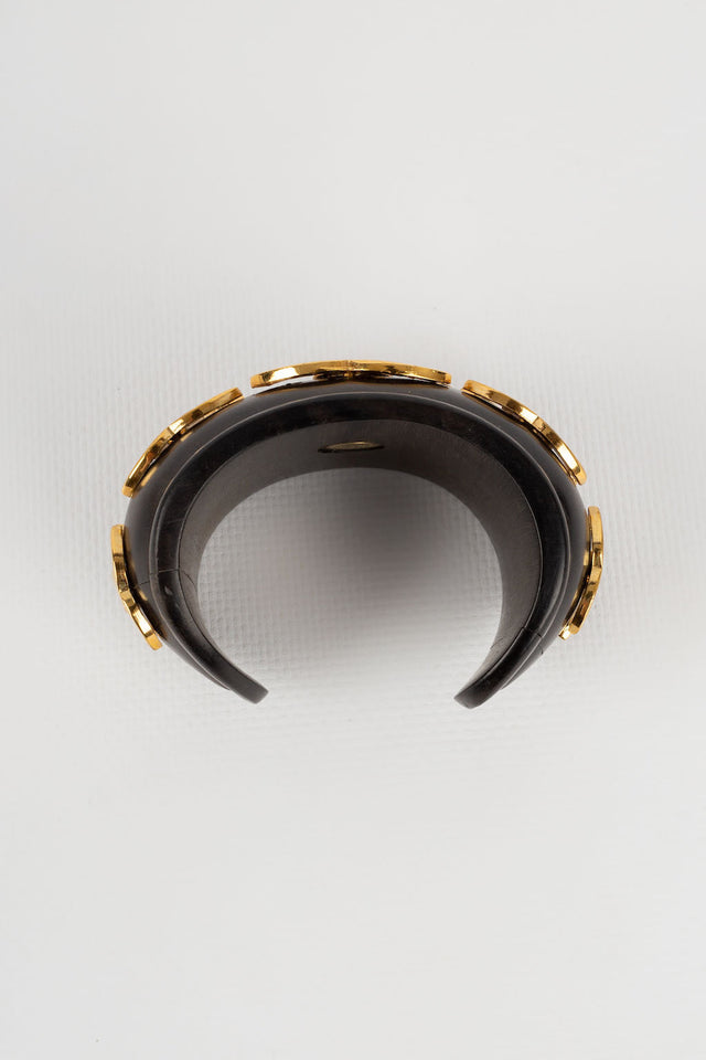 Bracelet en bois Chanel 1990s