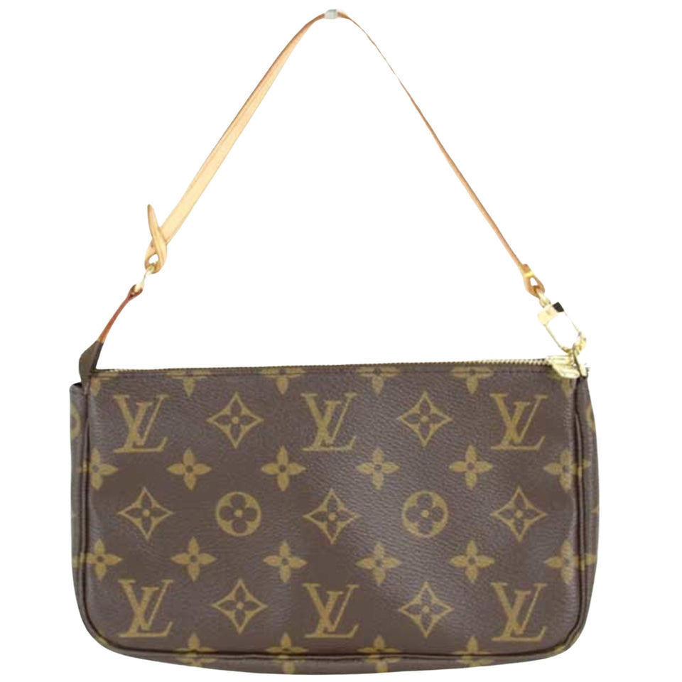 Louis Vuitton Pochette Accessoire  Canvas Clutch Bag