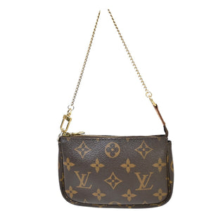 Louis Vuitton Mini Pochette Accessoires  Canvas Clutch Bag