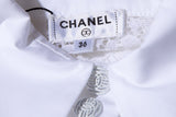 Chanel White Lace Blouse SZ 36