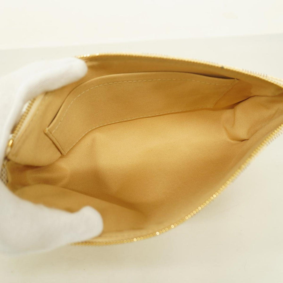 Louis Vuitton Pochette Accessoire  Canvas Clutch Bag