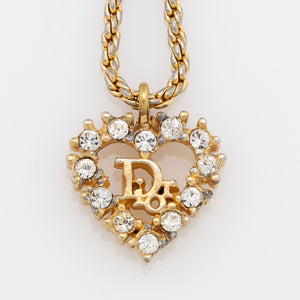 Dior Crystal Heart Necklace