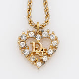Dior Crystal Heart Necklace