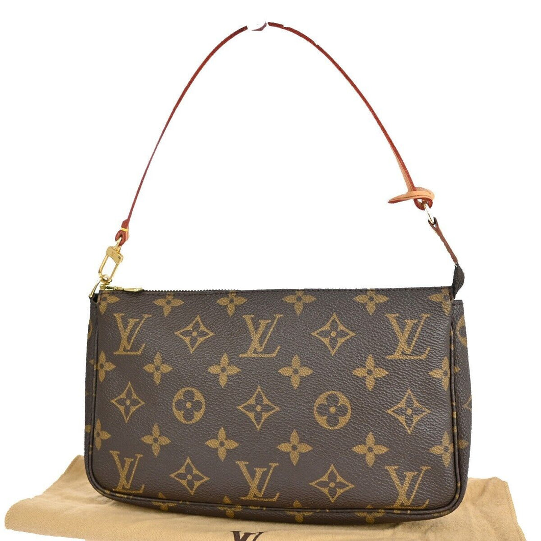 Louis Vuitton Pochette Accessoires  Canvas Clutch Bag
