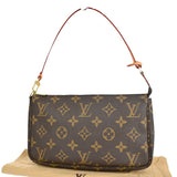 Louis Vuitton Pochette Accessoires  Canvas Clutch Bag