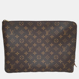 Brown Monogram Canvas Etui Voyage MM Clutch Bag