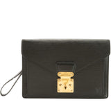 Louis Vuitton Serie Dragonne  Leather Clutch Bag