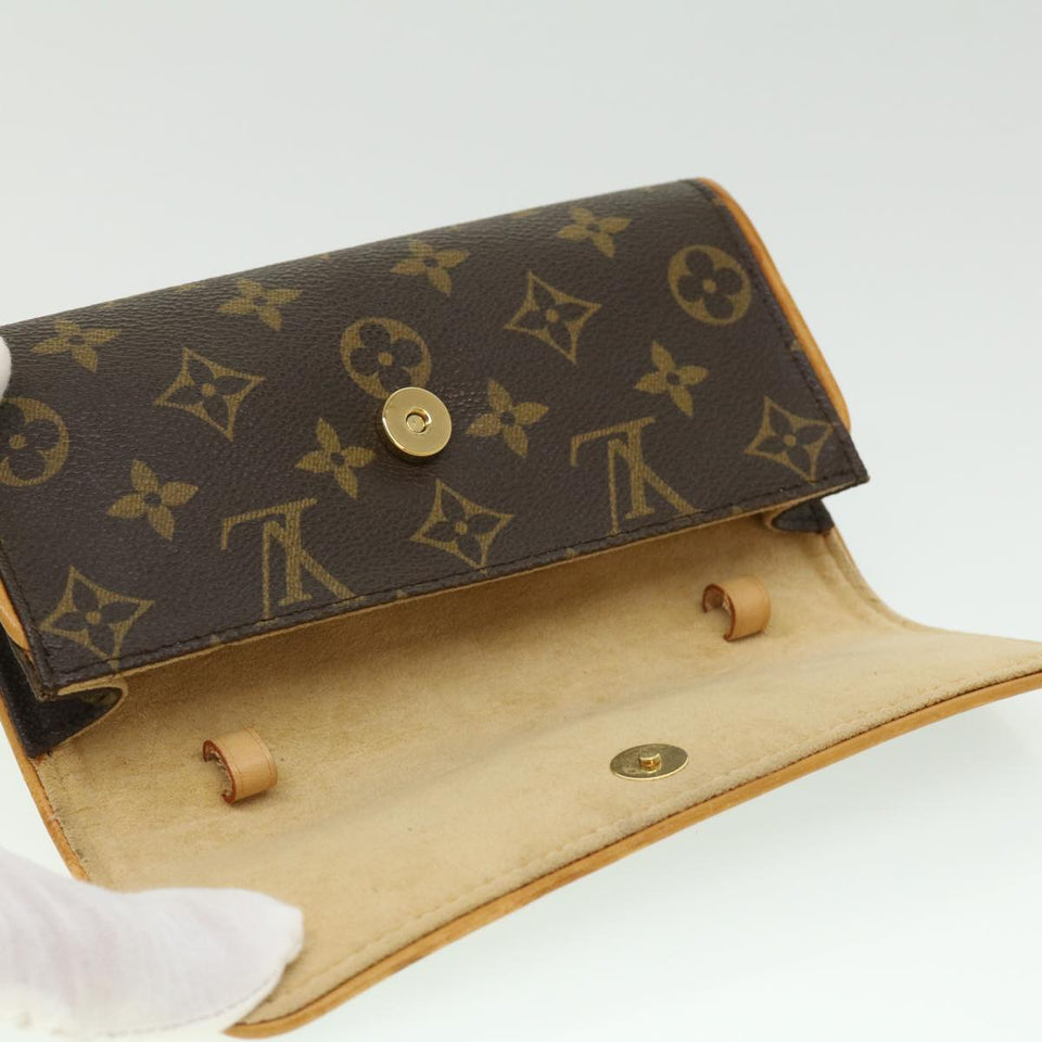 Louis Vuitton Pochette Twin  Canvas Clutch Bag