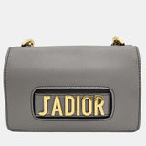 Christian Grey Calfskin Medium J'adior Flap Bag