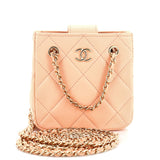 CHANEL CC Square Clutch with Chain Quilted Lambskin Mini