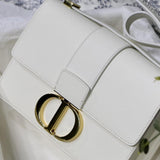 Christian Dior 30 MONTAIGNE BAG Latte Box Calfskin