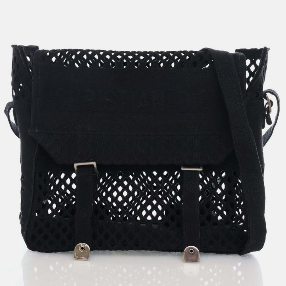 Black Jacquard Diorcamp Messenger Bag
