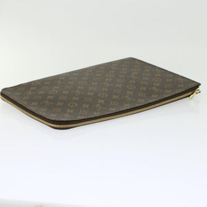 Louis Vuitton Poche Document  Canvas Clutch Bag