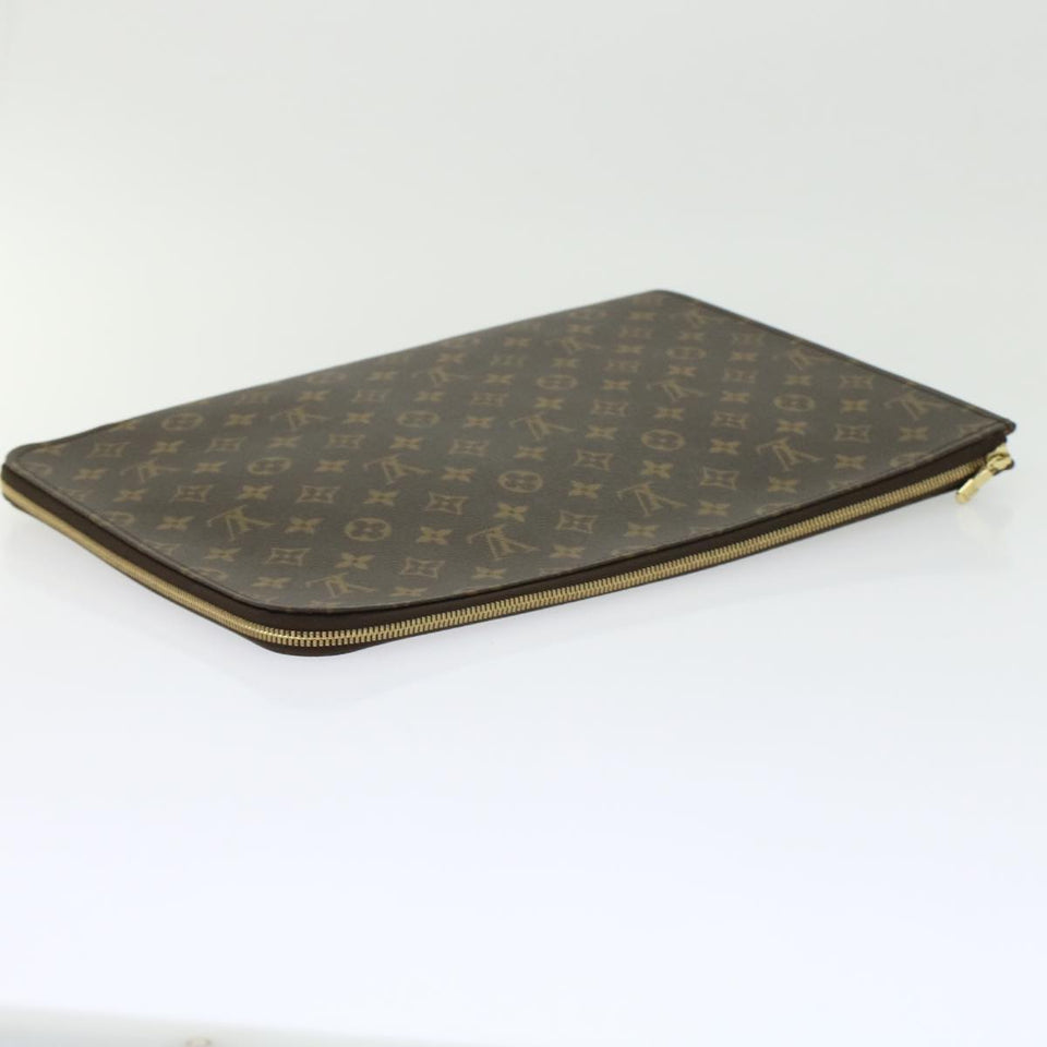 Louis Vuitton Poche Document  Canvas Clutch Bag