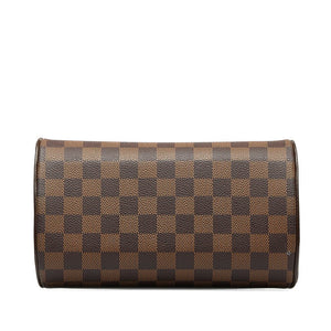 Louis Vuitton Damiere Rivera Mini Handbags Mini Boston Bag N41436 Brown PVC Leather Ladies Louis Vuitton