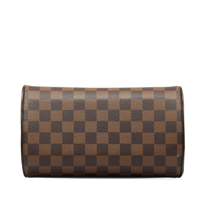 Louis Vuitton Damiere Rivera Mini Handbags Mini Boston Bag N41436 Brown PVC Leather Ladies Louis Vuitton